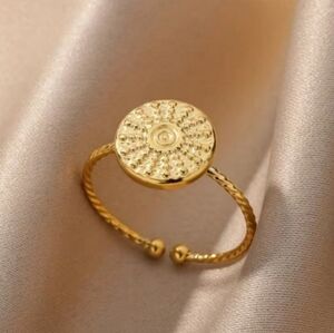 18k gold Plated Stainless steel ring